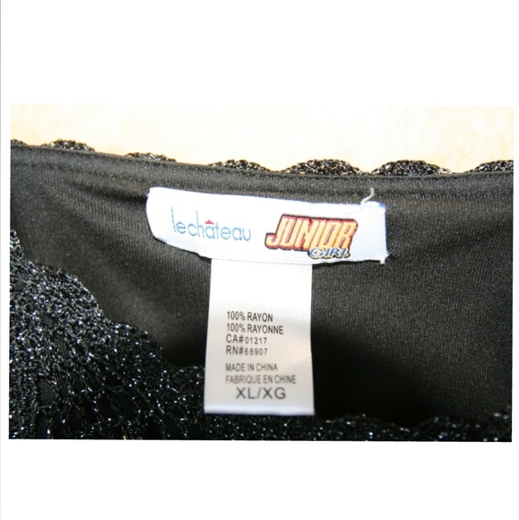 Vintage Le Chateau black beaded halter tank top - Picture 9 of 9